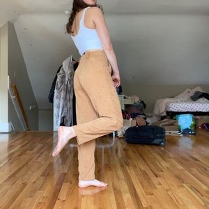 High Rise Wide Leg Corduroy Pants